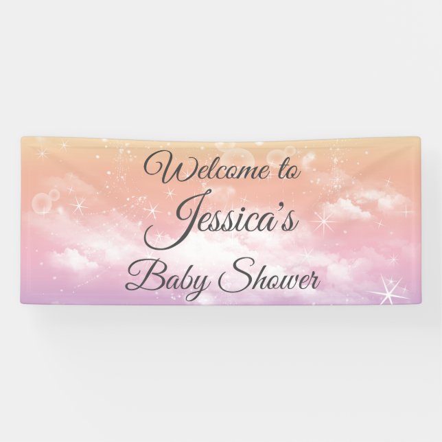 Banderoles Twinkle Twinkle Little Star Baby shower (Horizontal)