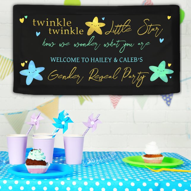 Banderoles Twinkle Twinkle Little Star Genre Reveal (Créateur téléchargé)