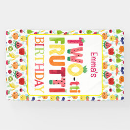 Banderoles TWO-tti Frutti Cuties 2e fête d'anniversaire