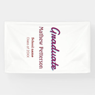 Banderoles Type gras simple mauve classe moderne pi de remise