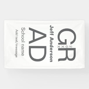 Banderoles Typographie moderne graduation simple minimum c