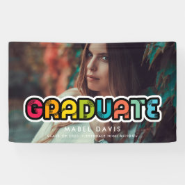 Banderoles Typographie vintage et colorée Diplôme photo