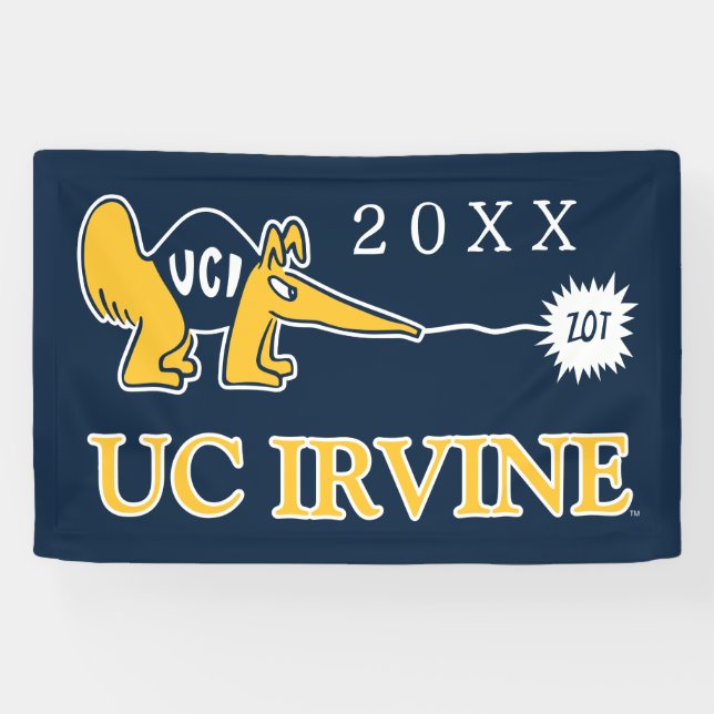 Banderoles UC Irvine | UCI Anteaters Zot! (Horizontal)