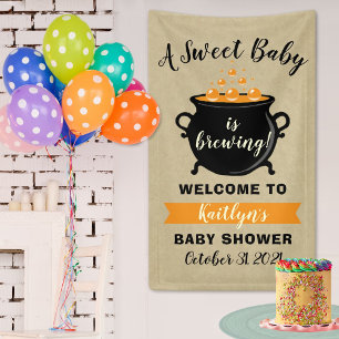 Banderoles Un Bébé Doux Brasse Le Baby shower D'Halloween