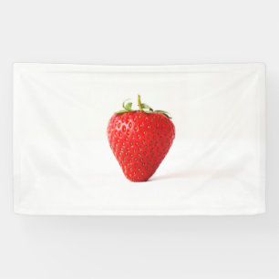 Banderoles Un bnrcna à fraise rouge