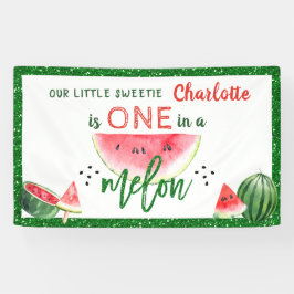 Banderoles Un dans un Melon 1er anniversaire Watermelon Party