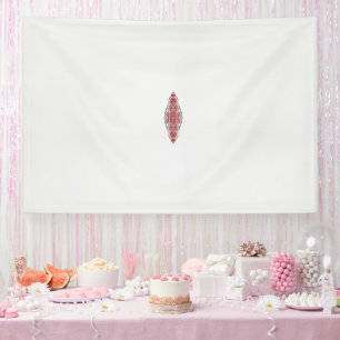 Banderoles un design de motif rouge et blanc
