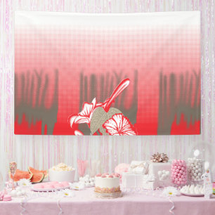 Banderoles Un design graphique dynamique présente un motif ro