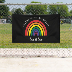Banderoles Un Gay pride LGBT célèbre la diversité L'amour est