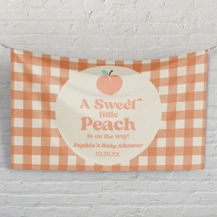 Banderoles Un Petit Baby shower Rose Orange Sucré De Fruit Pe
