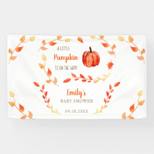 Banderoles Un petit Citrouille est en route Baby shower Fall