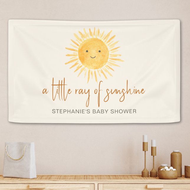 Banderoles Un Petit Rayon Du Baby shower Boho Sunshine (Créateur téléchargé)