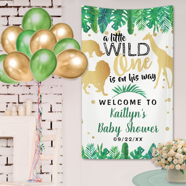 Banderoles Un Peu Sauvage Est En Chemin Boys Baby shower (Créateur téléchargé)