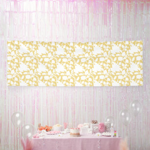 Banderoles Un tapis jaune avec un motif répétitif motif resem