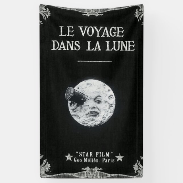 Banderoles Un voyage à la La Lune de Le Voyage Dans de lune (Vertical)