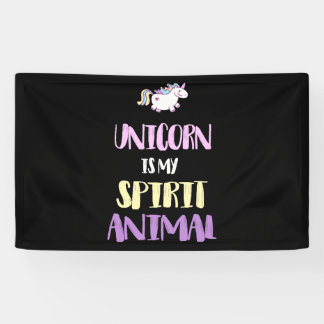 Banderoles Unicorn est Mon Esprit Animal