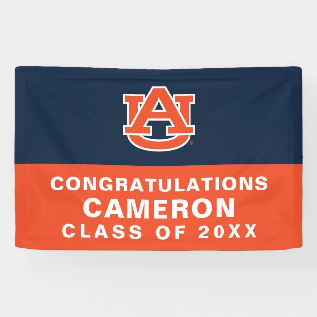 Banderoles Université d'Auburn | Graduation (Horizontal)