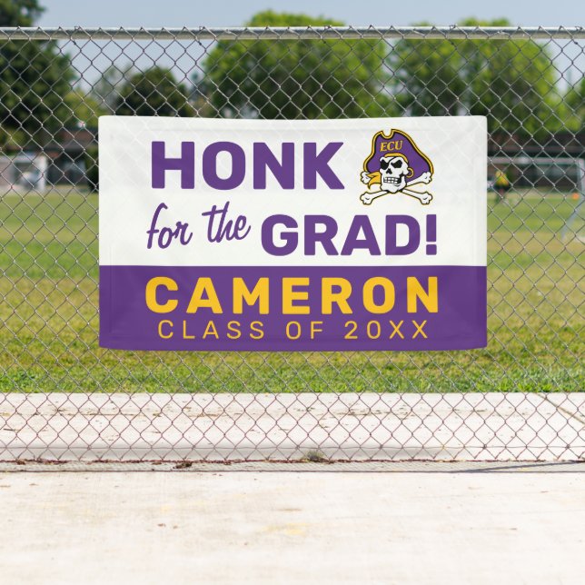 Banderoles Université de Caroline de l'Est | Pirates écus (En situation)