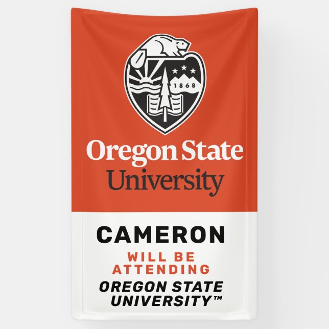 Banderoles Université d'État de l'Oregon (Vertical)