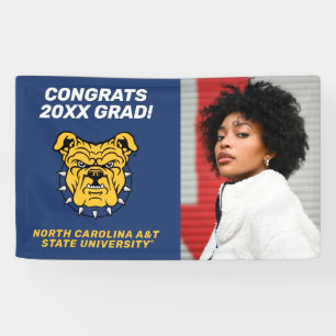Banderoles Université d'État NCA&T Tête de Bulldog
