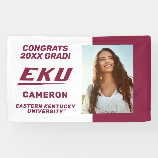Banderoles Université du Kentucky oriental | EKU (Horizontal)