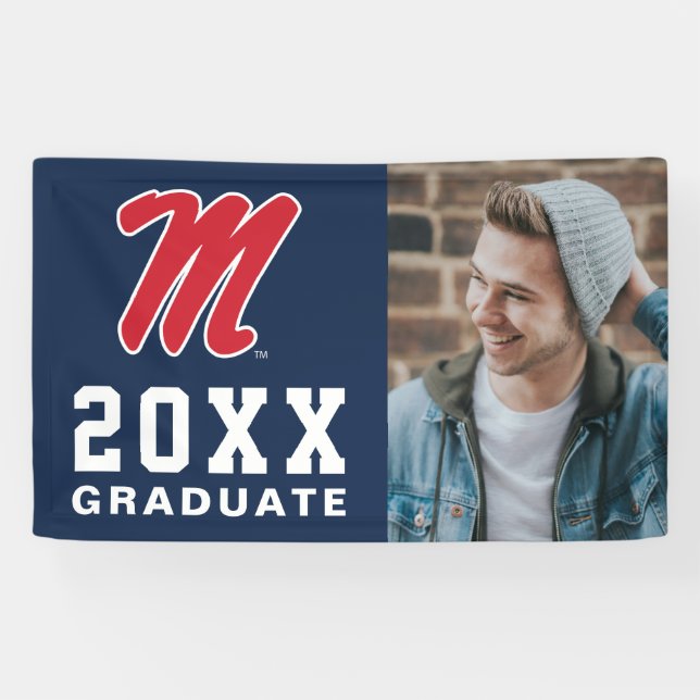 Banderoles Université du Mississippi | Script M (Horizontal)