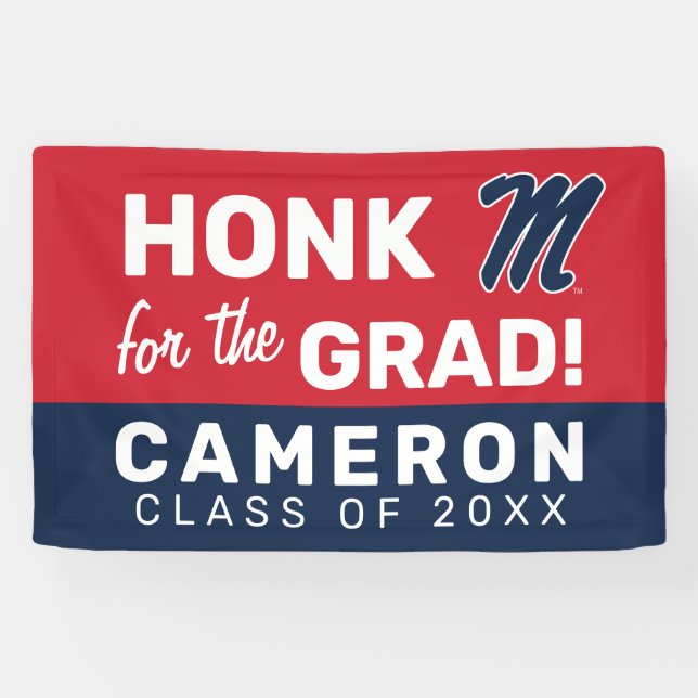 Banderoles Université du Mississippi | Script M (Horizontal)