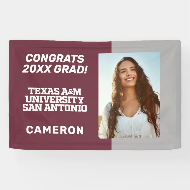 Banderoles Université Texas A&M de San Antonio (Horizontal)