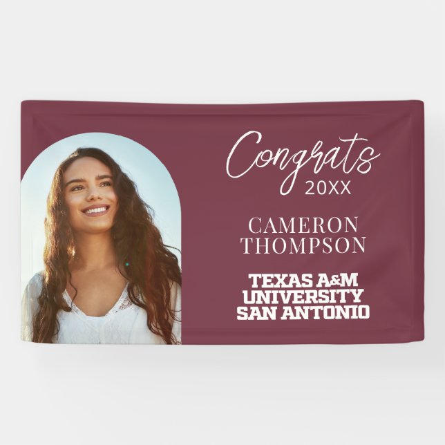 Banderoles Université Texas A&M de San Antonio (Horizontal)