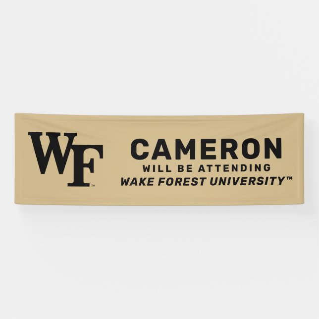 Banderoles Université Wake Forest | WF (Horizontal)