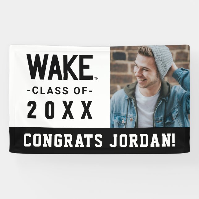 Banderoles Université Wake Forest | Wordmark Wake (Horizontal)