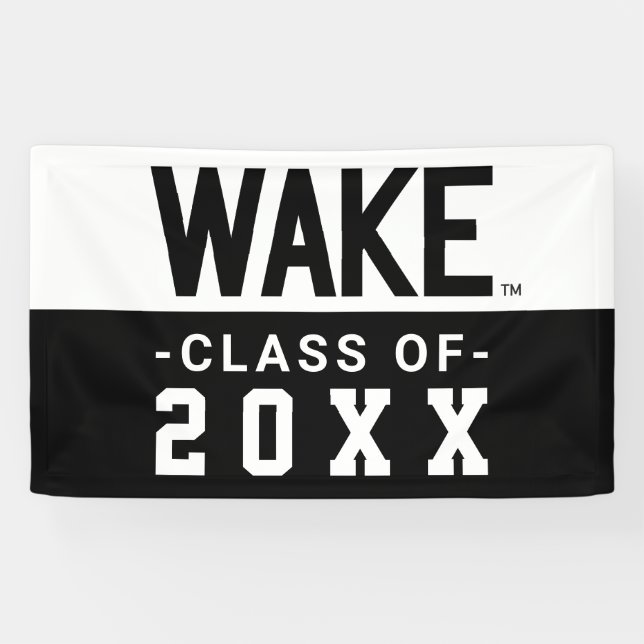 Banderoles Université Wake Forest | Wordmark Wake (Horizontal)