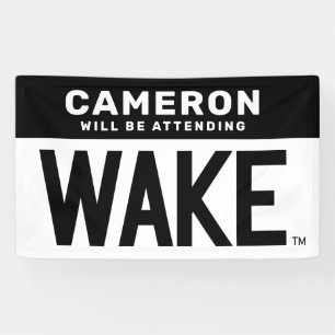 Banderoles Université Wake Forest Wordmark Wake