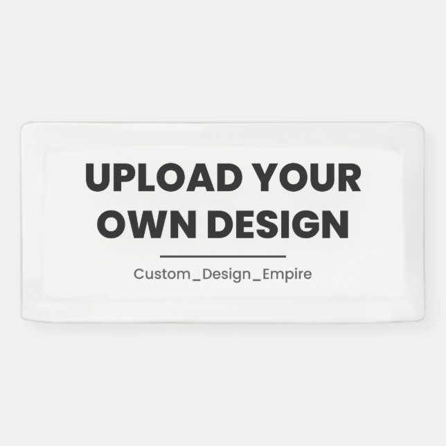 Banderoles Upload Your Own Design Here | Custom Template (Horizontal)