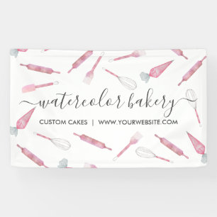 Banderoles Ustensiles de boulangerie Chef fait maison