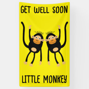 Banderoles Va Bien Bientôt Petit Singe