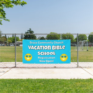 Banderoles Vacances personnalisées Bible School Sunshine Bann