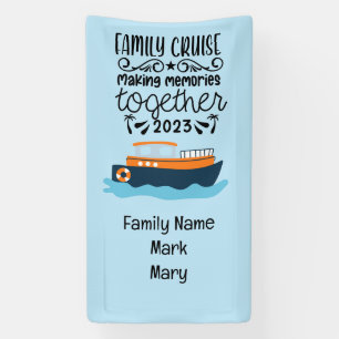 Banderoles Vacances voyage de l'équipe de croisière familiale