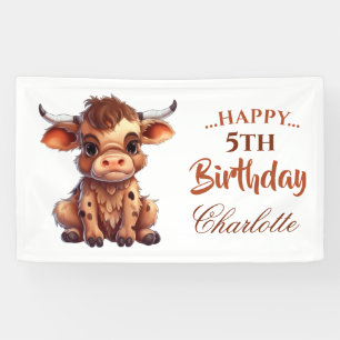 Banderoles Vache Brown FUNNY