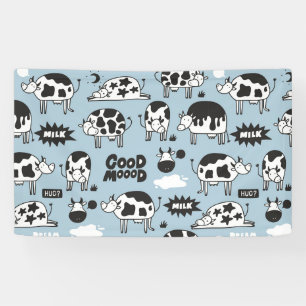 Banderoles Vache et lait
