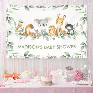 Banderoles Végétation Animaux australiens Baby shower Anniver