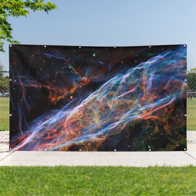 Banderoles Veil Nebula Supernova Reste Télescope Hubble (Dehors)