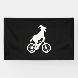 Banderoles Vélo de chèvre Rider Funny Goat Lover Graphisme