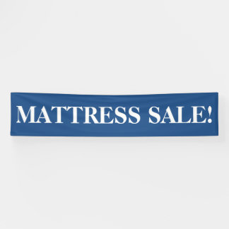 Banderoles Vente de matelas simple bleu blanc panneau de bann