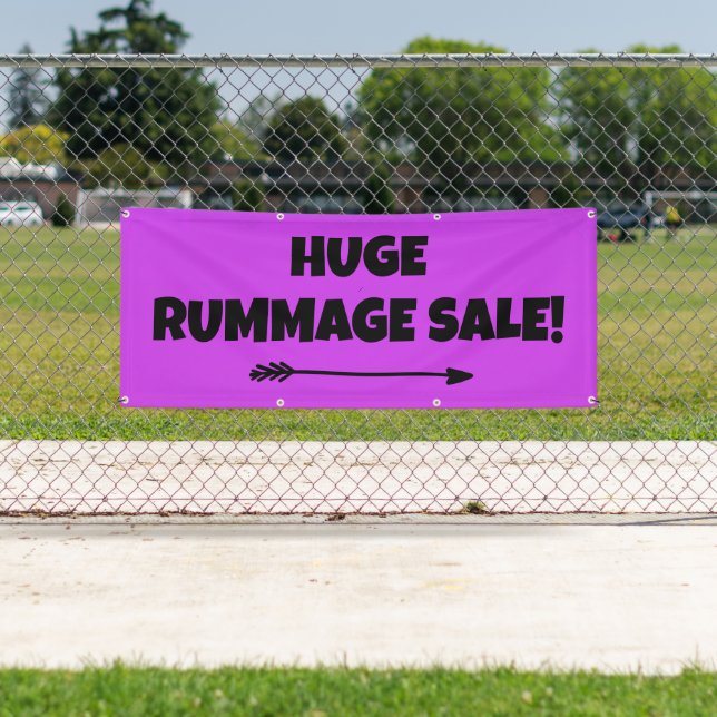 Banderoles Vente De Rummage Énorme ! Bonnet lumineux (En situation)