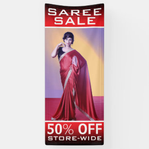 Banderoles Vente de Saree de Mode Féminine Indienne Personnal