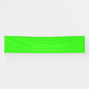 Banderoles vert néon couleur