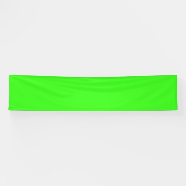 Banderoles vert néon couleur (Horizontal)