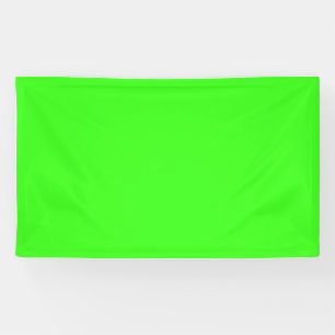 Banderoles vert néon couleur