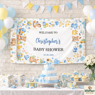 Banderoles Vêtements et Jouets pour Bébé Garçon Cadeaux de Ba
